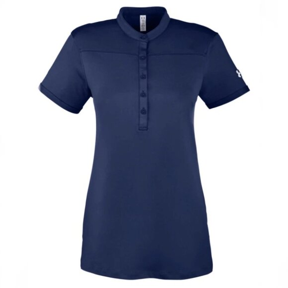 Under Armour Heat Gear Collarless Sports Shirt - Picture 1 of 9